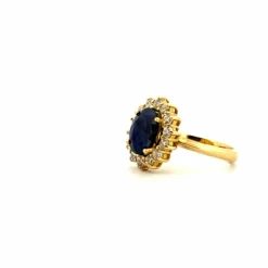 SINICO / Bague Pompadour Or Jaune 18k & Saphir