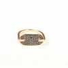 SO SHOCKING - Bague "Singulière" diamants noirs or rose