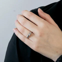 Solitaire - Diamant et or gris