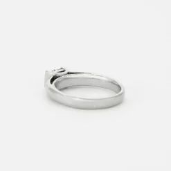 Solitaire - Diamant et or gris