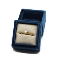 Solitaire - Or jaune et diamant