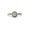 Solitaire - Or, platine et diamant