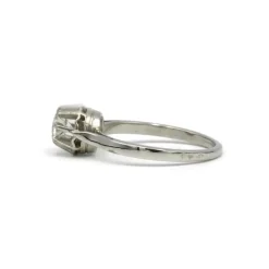 Solitaire - Or, platine et diamant