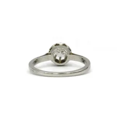 Solitaire - Or, platine et diamant