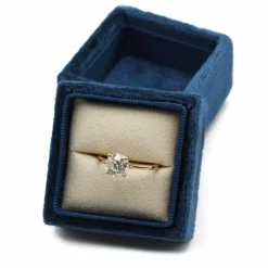 Solitaire - Or rose et diamant