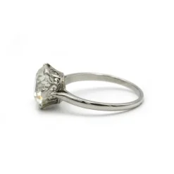 Solitaire - Platine et diamants