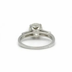 Solitaire - Platine et diamants