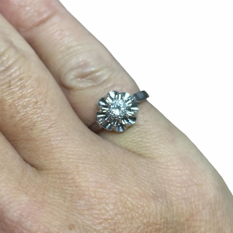 Solitaire diamant 0,33 carat