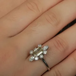 Solitaire diamant couleur naturelle