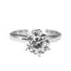 Solitaire diamant de 1,92 carats or blanc
