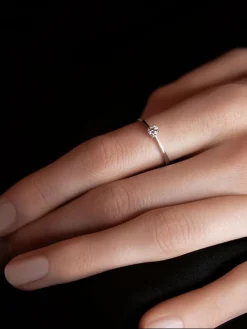 Solitaire diamant en or blanc