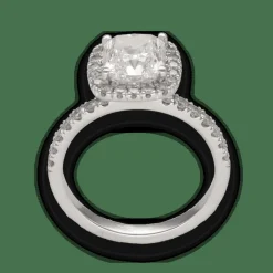 Solitaire diamant en or blanc