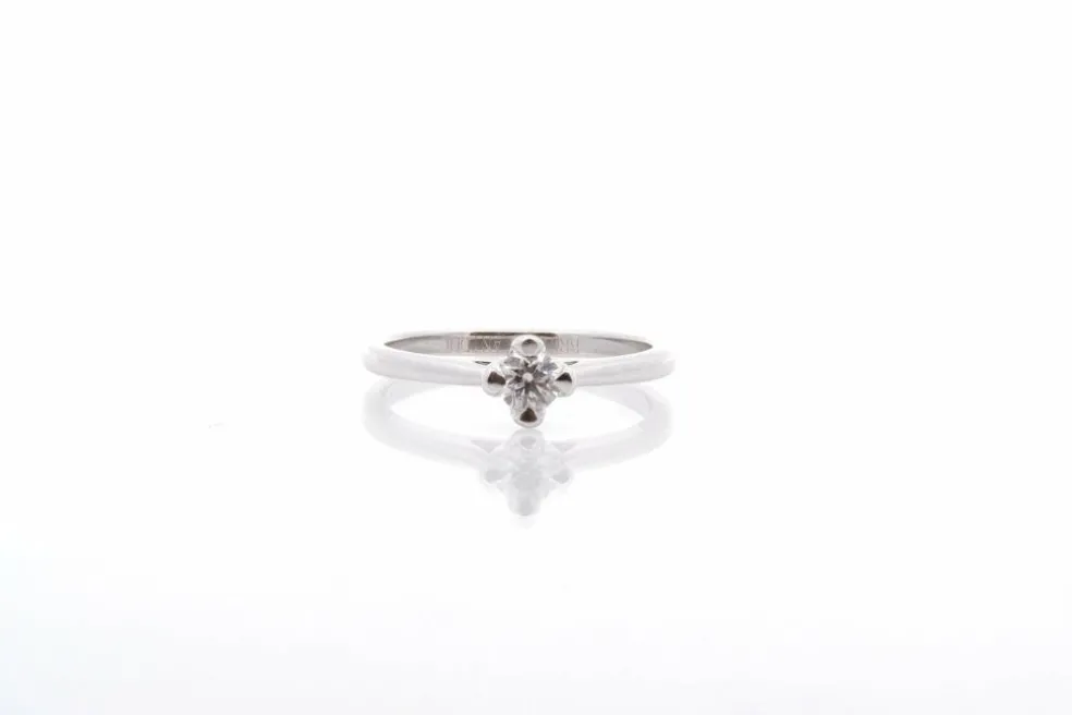 Solitaire diamant en or blanc