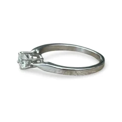 Solitaire Diamant et Or blanc