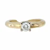 Solitaire diamant jonc or