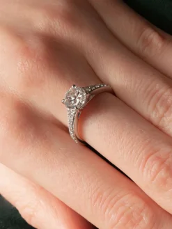 Solitaire Diamant Or blanc