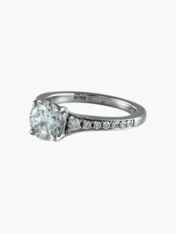Solitaire Diamant Or blanc