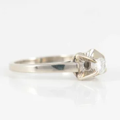 Solitaire Diamant or blanc