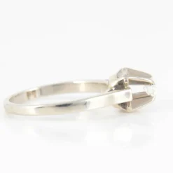 Solitaire Diamant or blanc