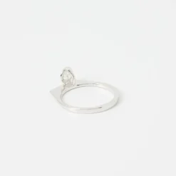 solitaire diamant or blanc