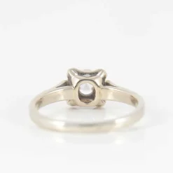 Solitaire Diamant or blanc