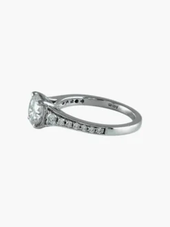 Solitaire Diamant Or blanc