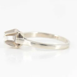 Solitaire Diamant or blanc