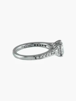 Solitaire Diamant Or blanc