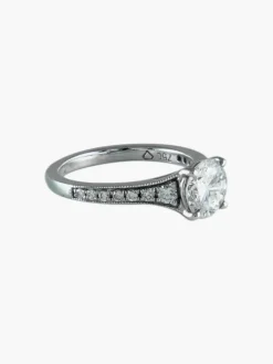 Solitaire Diamant Or blanc