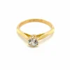 Solitaire Diamant Or Jaune