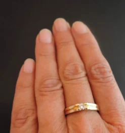 Solitaire Diamant, Or Jaune