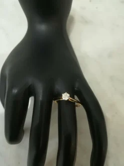 Solitaire Diamant Or Jaune