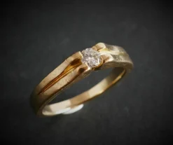 Solitaire Diamant, Or Jaune