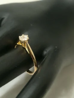 Solitaire Diamant Or Jaune