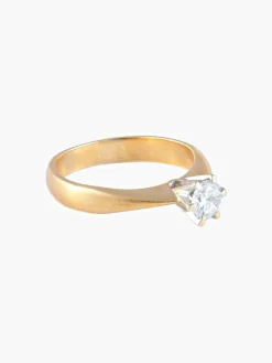 Solitaire Diamant Or Rose