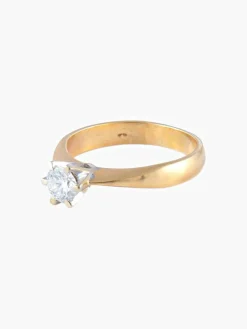 Solitaire Diamant Or Rose