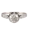 Solitaire diamant platine