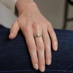 Solitaire diamant platine