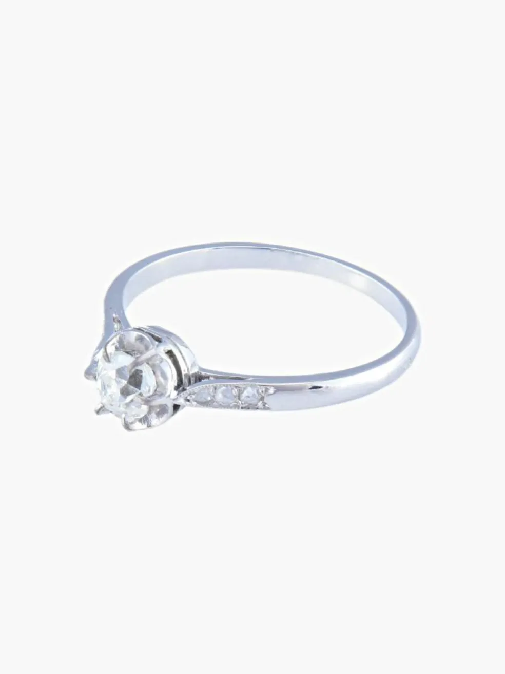 Solitaire Diamant Taille Ancienne 0,50 ct - Old Mine Cut