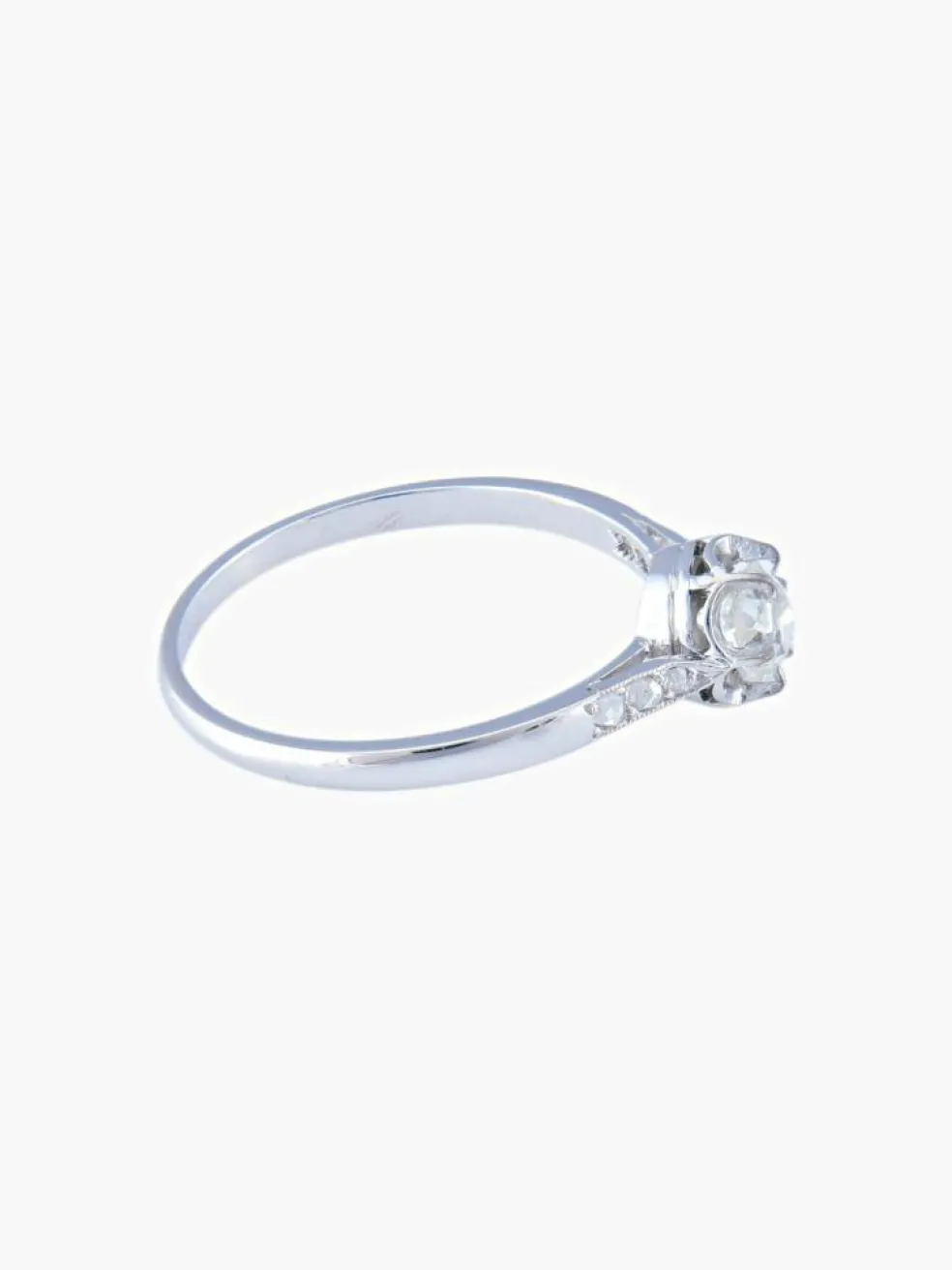 Solitaire Diamant Taille Ancienne 0,50 ct - Old Mine Cut