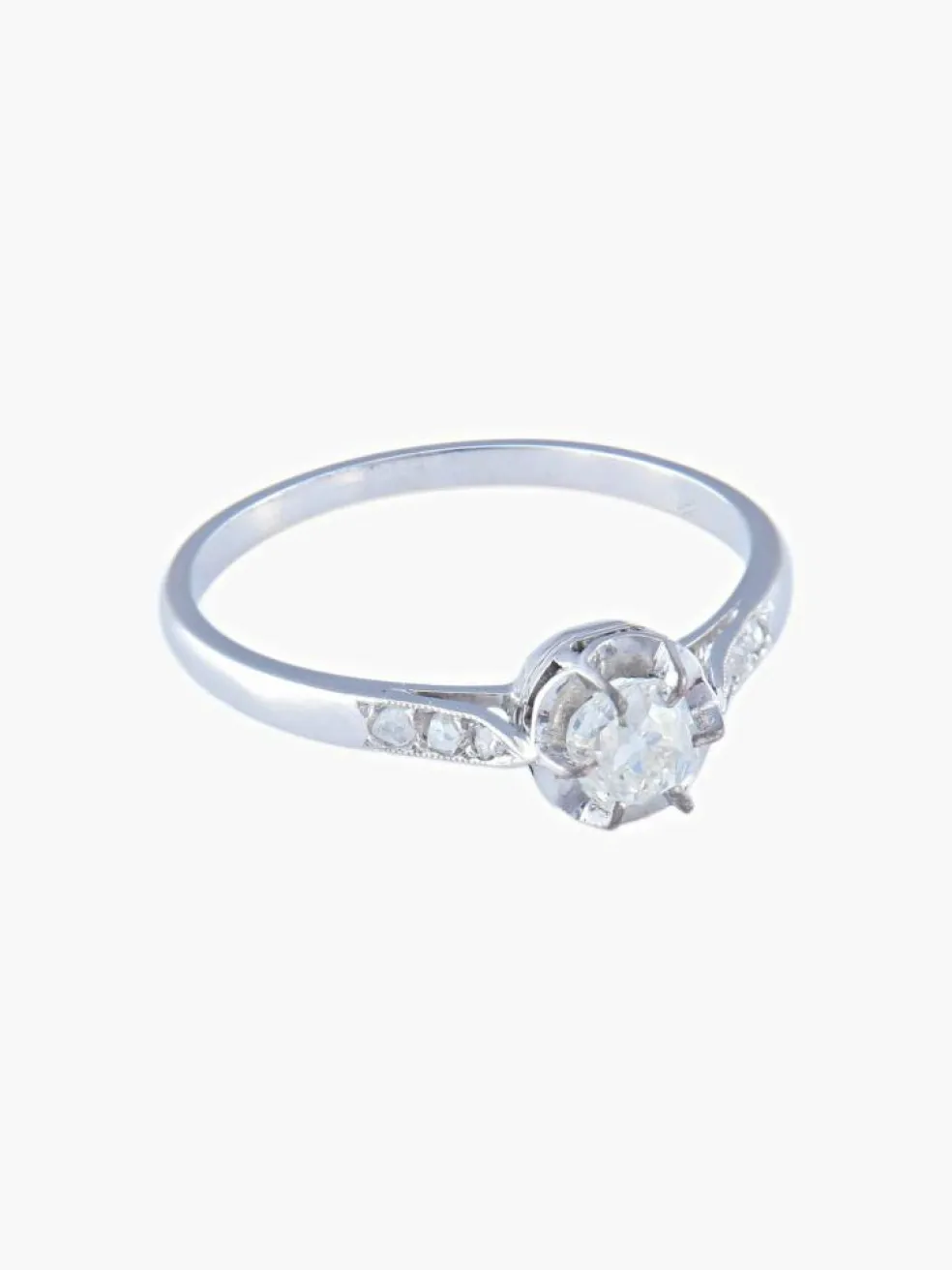 Solitaire Diamant Taille Ancienne 0,50 ct - Old Mine Cut