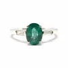 Solitaire Emeraude & Diamants