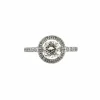 Solitaire en diamants sur or blanc 18 carats