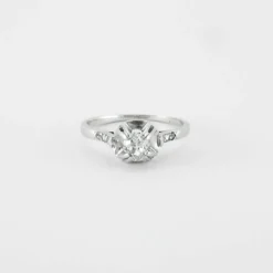 Solitaire en Or blanc & Diamant
