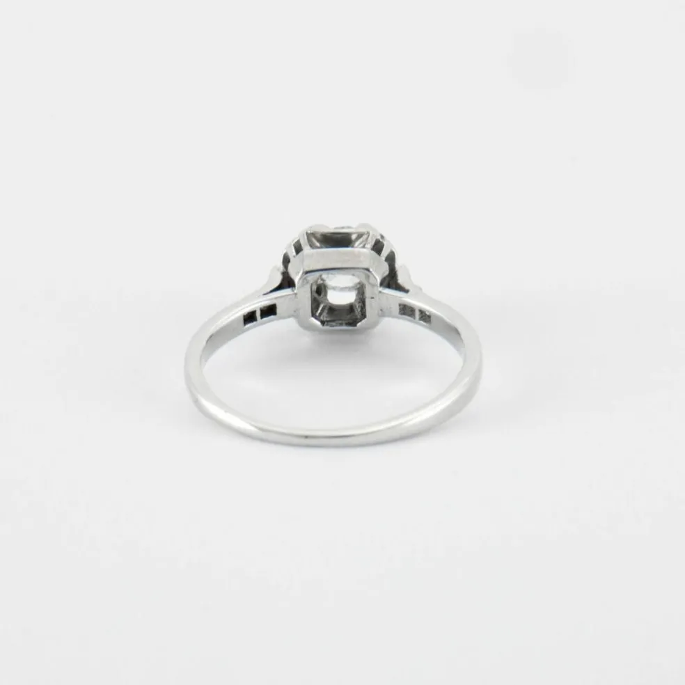 Solitaire en Or blanc & Diamant