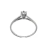 Solitaire en or blanc avec diamant de 0,10 carat
