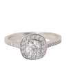Solitaire en Or blanc et diamants