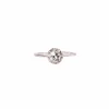 Solitaire en or blanc et diamant