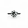 Solitaire en or blanc et diamant de 2,40 carats