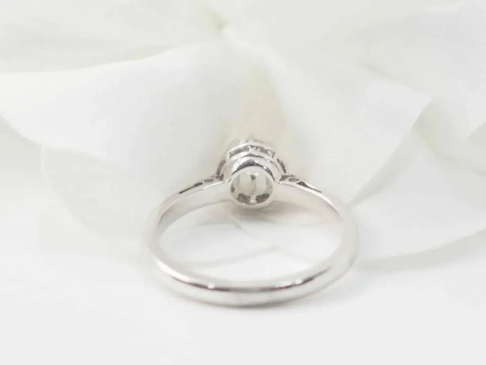 Solitaire en or blanc et diamant 0,23ct